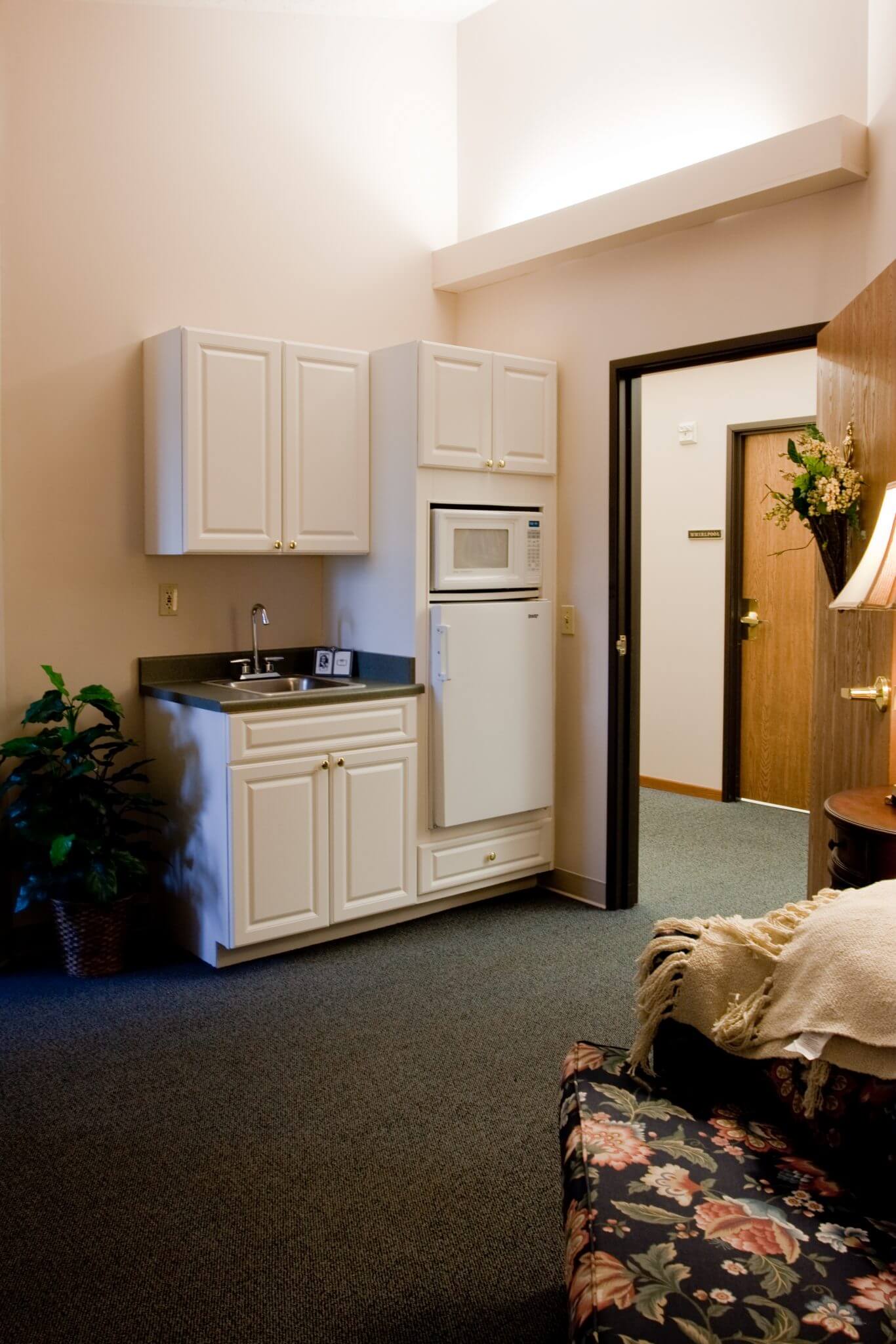 interior shot of private kitchen area